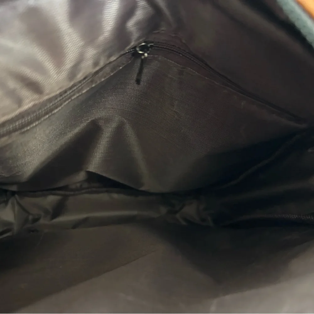 NWOT CarlKimu Brown Mens Crossbody Shoulder Bag Faux Leather Business Casual.